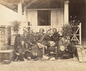アンナマイトの音楽家、サイゴン、コーチンチーナ、1866 年。