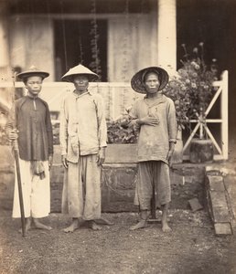 マタに率いられた囚人、コーチンチナ、1866年。 作： Emile Gsell