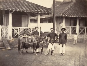 馬に乗る裕福なアンナミテ、コーチンチナ、1866年。