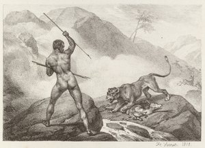 アフリカンハンター 作： Emile Jean Horace Vernet