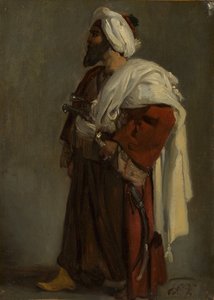 アラブ戦士、ca。 1817-1822。 作： Emile Jean Horace Vernet