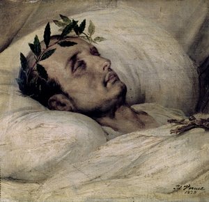 彼の死の床にいるナポレオンI（1769-1821）