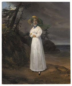 ジャン＝アンリ＝ルイ・グレフュル未亡人の風景画 作： Emile Jean Horace Vernet