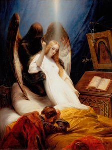 死の天使、1851年。 作： Emile Jean Horace Vernet