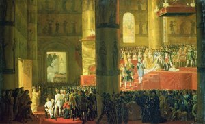 皇后マリア・フョードロヴナの戴冠式（1759-1828）1797（キャンバスに油彩） 作： Emile Jean Horace Vernet