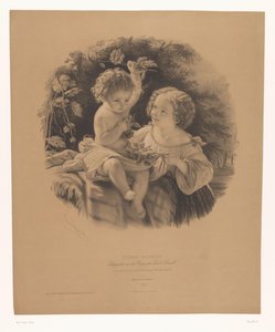 外で遊ぶ子供たち Les petits jardiniers (オブジェクトのタイトル) 選抜芸術家研究（連載タイトル） Études choisies (オブジェクトのシリーズ タイトル) 作： Emile Lassalle