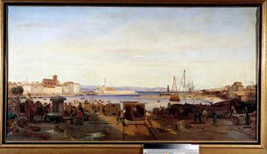 エミール・ルーボンによるシオタット絵画の港 作： Emile Loubon