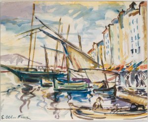 トゥーロン港 作： Emile Othon Friesz