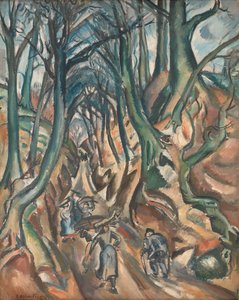 冬の沈んだ道 作： Emile Othon Friesz