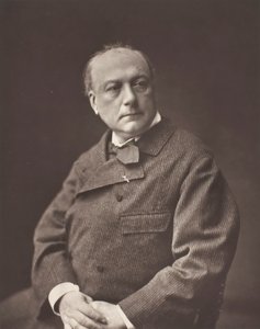 テオドール・ド・バンヴィル、[フランスの詩人、作家]、c. 1876年。 作： Emile Tourtin