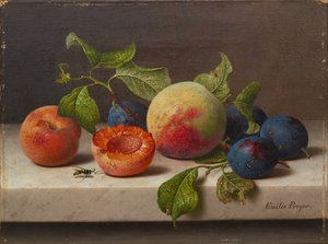 果物のある静物 作： Emilie Preyer