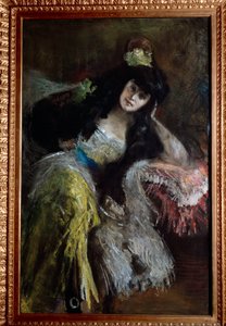 侯爵夫人エミリア・ソミ・ピケナルディの肖像（油彩・キャンバス