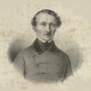作曲家ハンス・クリスチャン・ランビエの肖像 1810-1874, 1846.