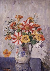 水差しに花のある静物 作： Emily Beatrice Bland