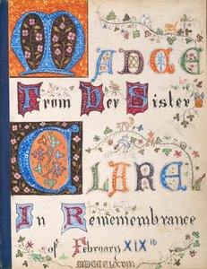 ハーヴェイ・アルバム、1868年。 作： Emily Clare Harvey