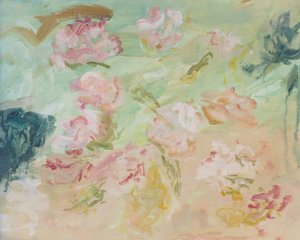 柔らかなピンクの花 作： 