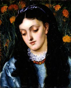 La Belle Jaune Giroflee（パネル・油彩）