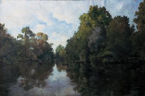 クリッソン、製粉所の近くのラ セーヴル、ガレンヌ ルモの木々 作： Emmanuel Lansyer