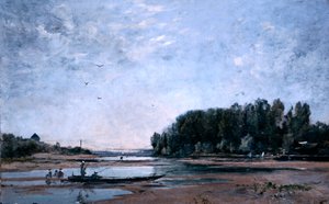 ロワールの漁船、1865 作： Emmanuel Lansyer