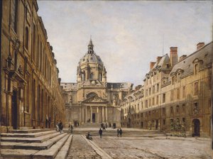 旧ソルボンヌの中庭、1886 年。 作： Emmanuel Lansyer