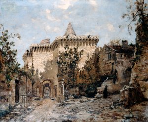 コルデリエールと城の扉、1891年 作： Emmanuel Lansyer