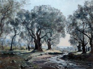 バロネットの渓流、1892 作： Emmanuel Lansyer