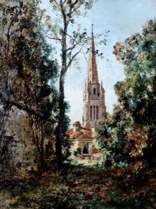 1889年の朝のバロウ公園からの眺め。 作： Emmanuel Lansyer