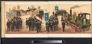 ハールレムの行列、1872年（プレート11） 1872 年 4 月 1 日にハールレムで開催された行進。 (オブジェクトのシリーズ タイトル)