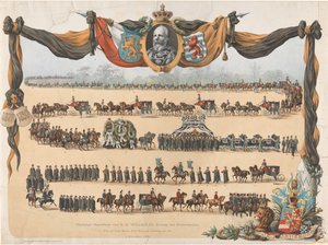 1890 年 12 月 4 日、オランダ国王 H.M. ウィレム 3 世の厳粛な葬儀 (オブジェクトのタイトル)