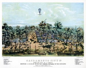 カリフォルニア州サクラメント、1849～1937年。 作： Endicott and Co.
