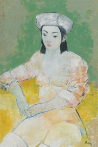 ダンサー（油彩・ボード 作： Endre Roder