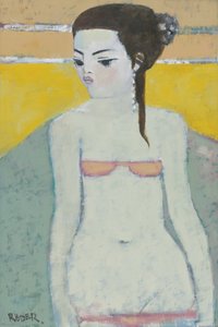 Michela Again（油彩・ボード 作： Endre Roder