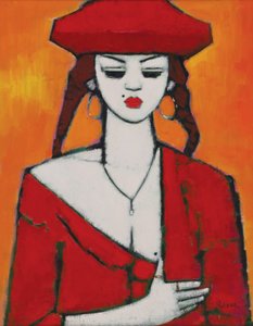 マイリトルシークレット（油彩・ボード 作： Endre Roder