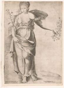 プロセルピナのフローラ ローマの壮麗な鏡 (シリーズ名) 作： Enea Vico (attributed to)