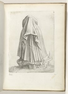フランドル (オブジェクトのタイトル) Vlaanderen から、gekleed volgens de mode van ca. 1550 私たちの時代のさまざまな国の態度（シリーズタイトル） 作： Enea Vico