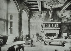 9 Melbury Road：応接室、1890 作： English Photographer
