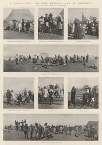キャンバスシティ、Volksrustのボーア難民キャンプ 作： English Photographer