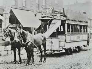 グリニッジ-ウェストミンスターの馬車路線、1885年