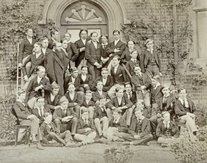 イートンカレッジの家の写真、1870年代