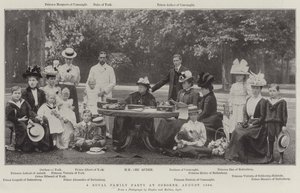 1898年8月、オズボーンでの王室パーティー 作： English Photographer