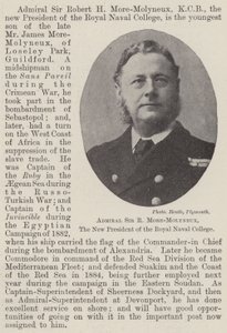 王立海軍兵学校の新学長、Sir R More-Molyneux提督