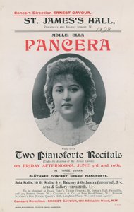 Ella Panceraによるコンサートの広告 作： English Photographer