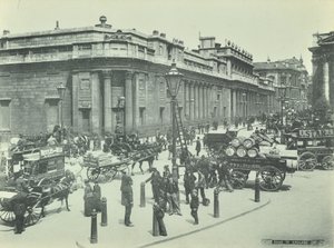 イングランド銀行、スレッドニードルストリート、シティオブロンドン、1895