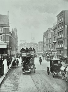 ビショップスゲート：リバプールストリートの北、ロンドン、1890 作： English Photographer