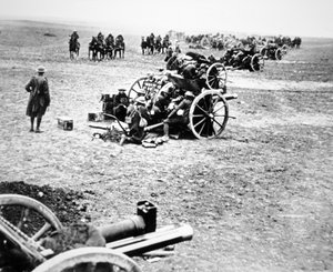 西部戦線で活躍したイギリスの18ポンド野砲 作： English Photographer