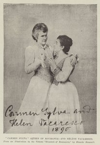 カルメンシルバ（ルーマニアの女王）とヘレンヴァカレスコ 作： English Photographer