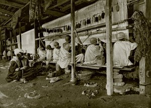 インドの絨毯作り（モノクロ写真 作： English Photographer