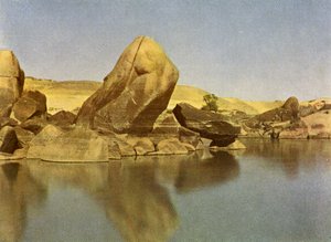 エジプト、ナイル川の白濁した急流。 作： English Photographer