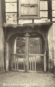 Church Gateway, Chalfont St Giles, Buckinghamshire (bw. photo)