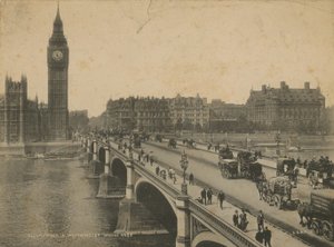 国会議事堂とウェストミンスター橋の時計塔 作： English Photographer